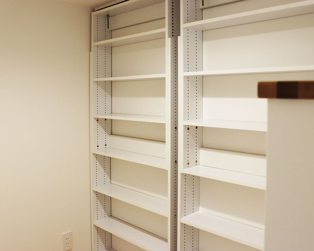 将来の間取り変更にも対応する収納
